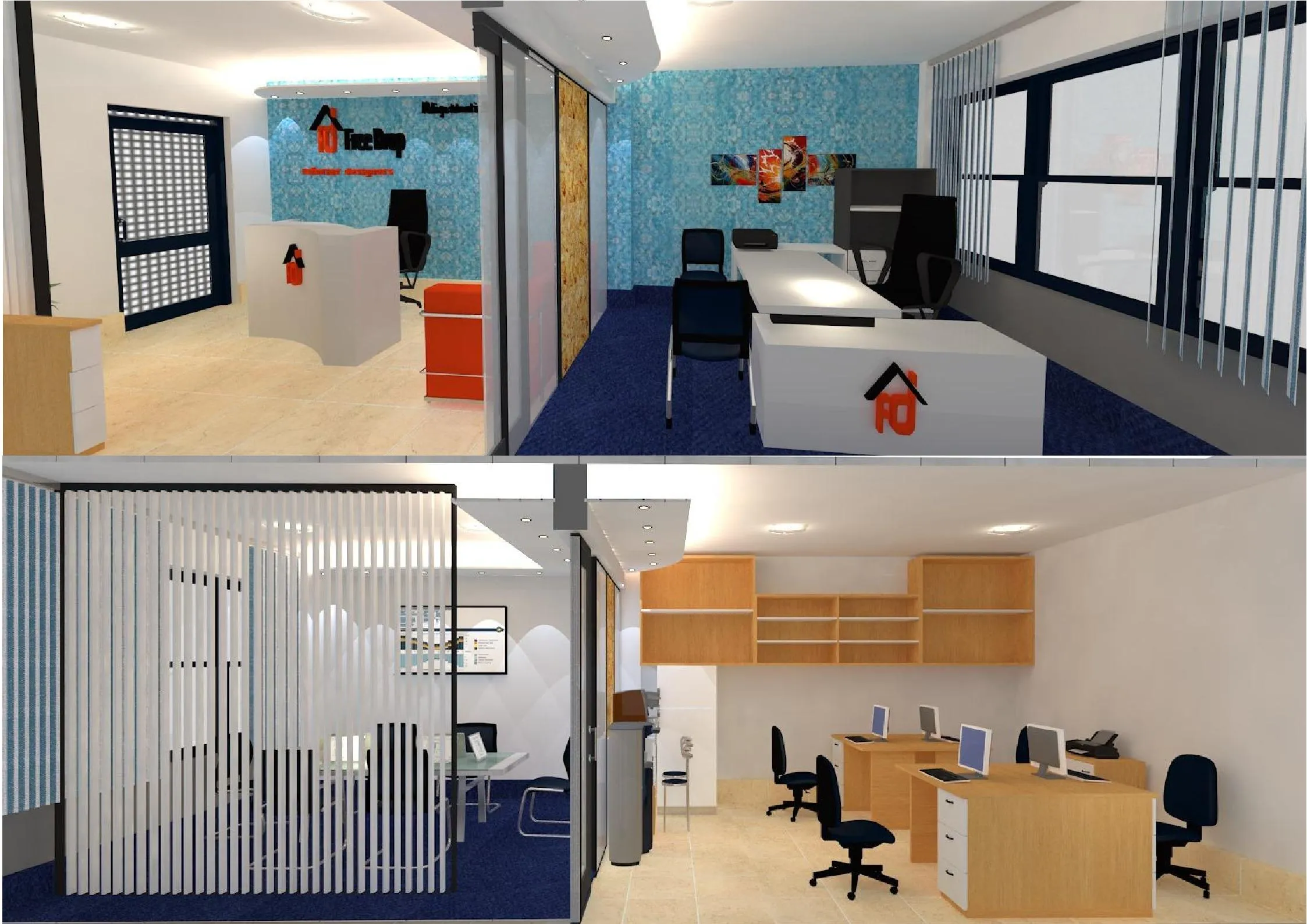 Interior commercial offices